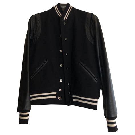 yves saint laurent blouson noir|BLOUSONS .